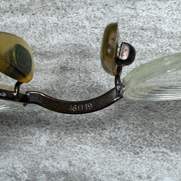 Vintage Giorgio Armani Semi Rimless Wire Frame Eyeglasses & Case - Picture 6 of 10